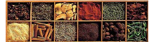 Especias variadas